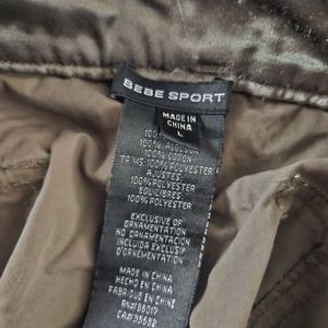 Bebe sport olive green cargo capris